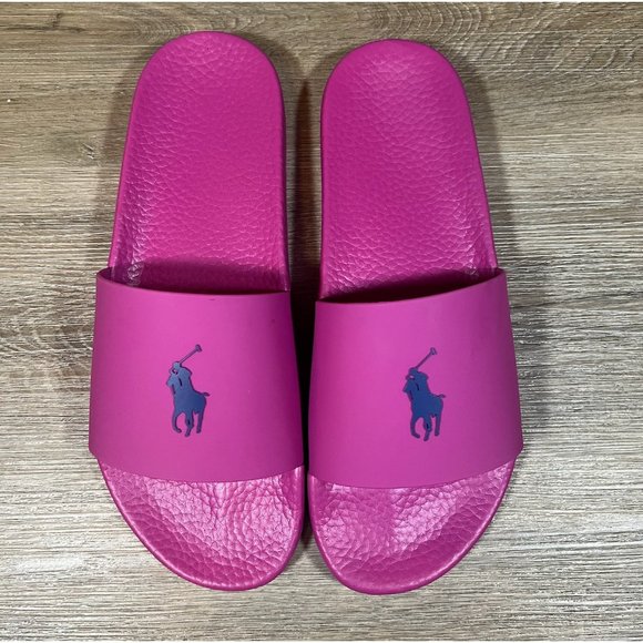 Polo Ralph Lauren Signature Big Pony Slide Sandals - Picture 1 of 7